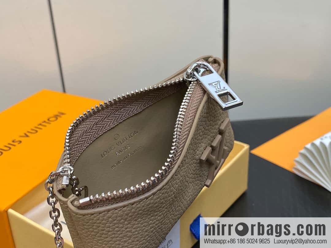 [Original order boutique] M81031 apricot, full leather key bag wallet series POCHETTE CLE key bag