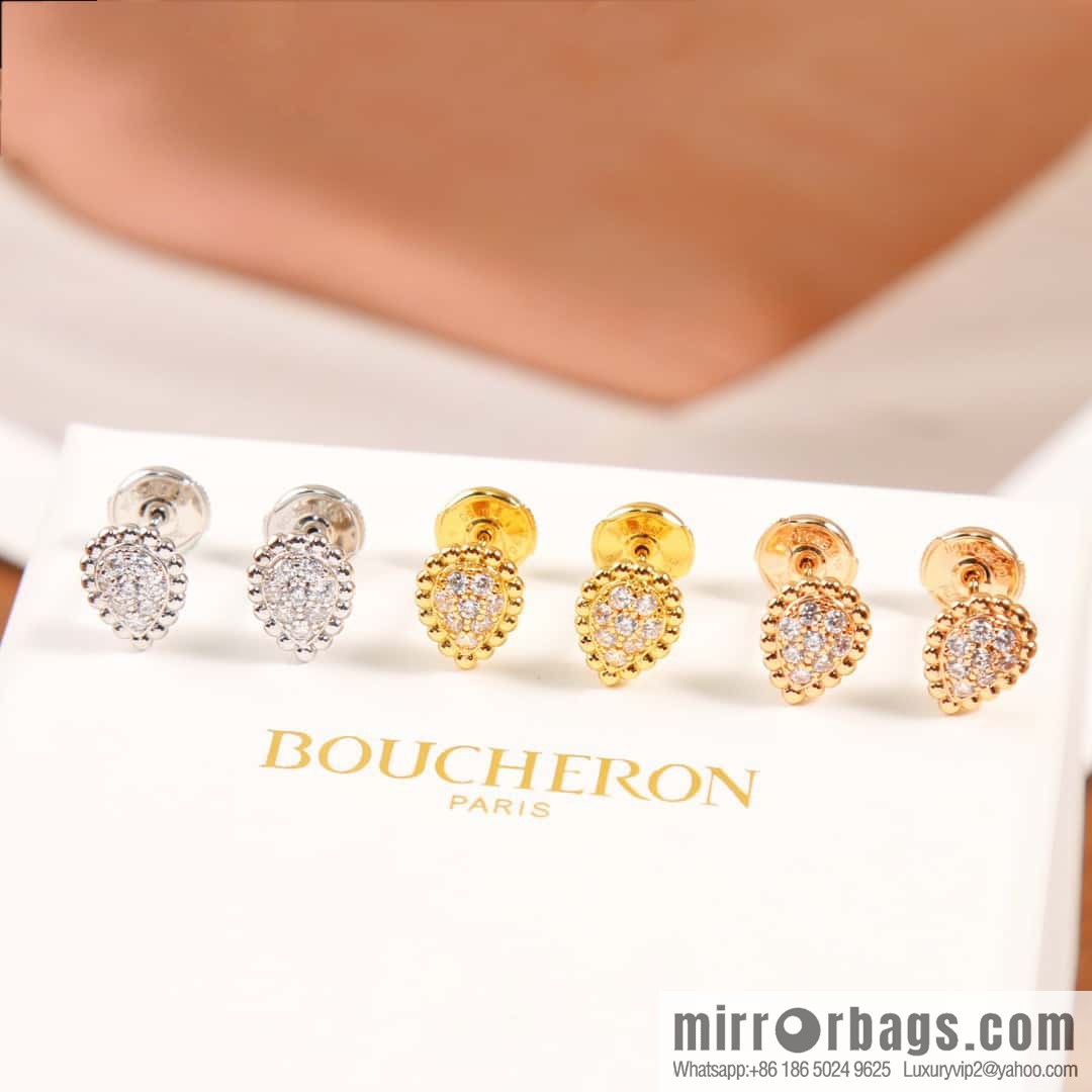 ☀New BOUCHERON/Boucheron SERPENT BOHEME series full of diamond drops 💧 stud earrings ☀