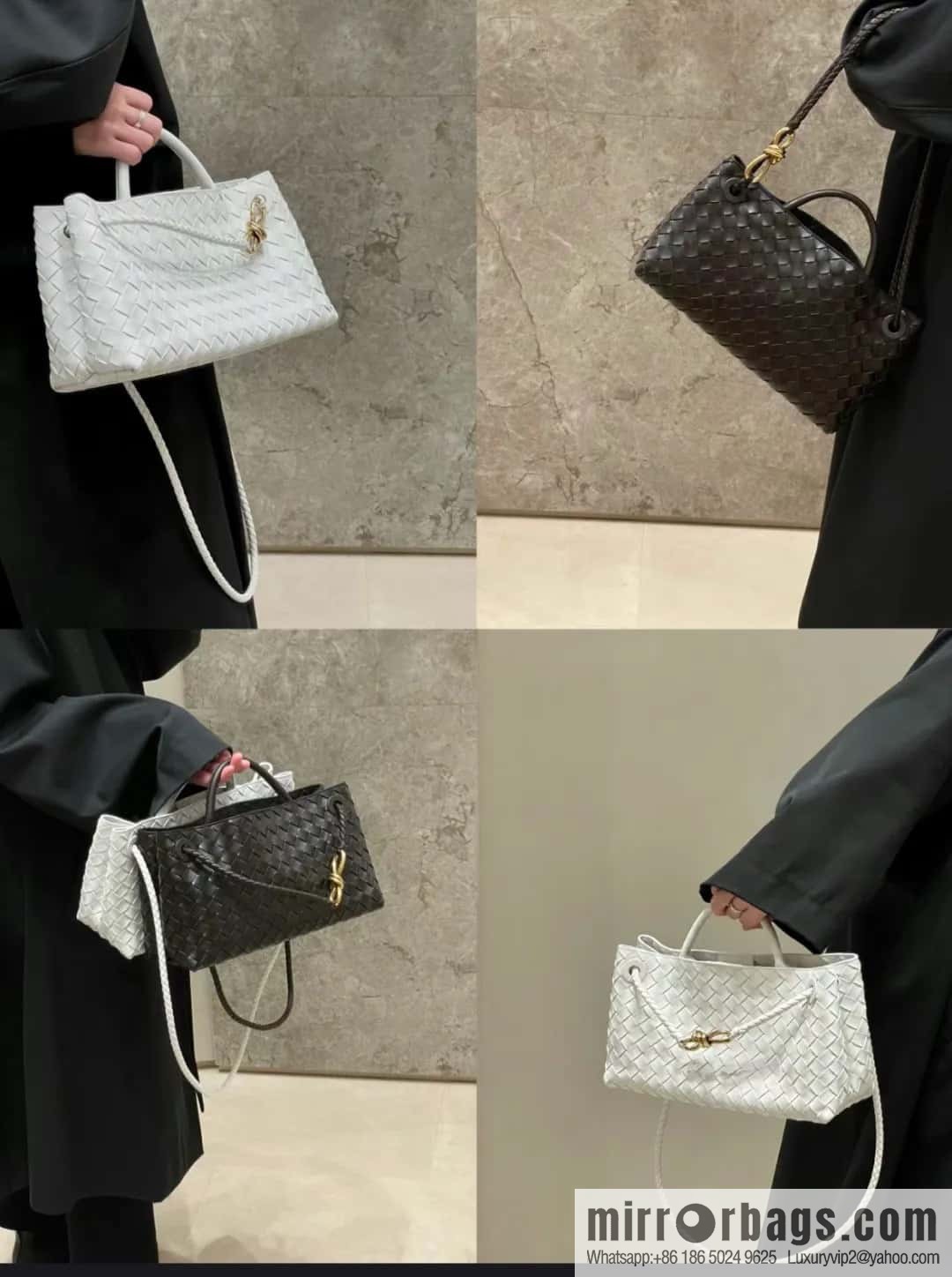 Bottega Veneta new horizontal Andiamond handbag, model number: 754990