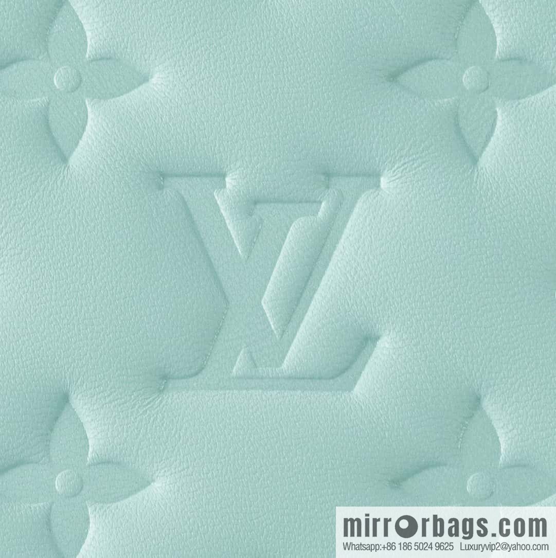 [Original order boutique] M22394 blue-green, full leather chain bag series, this Coussin small handbag.