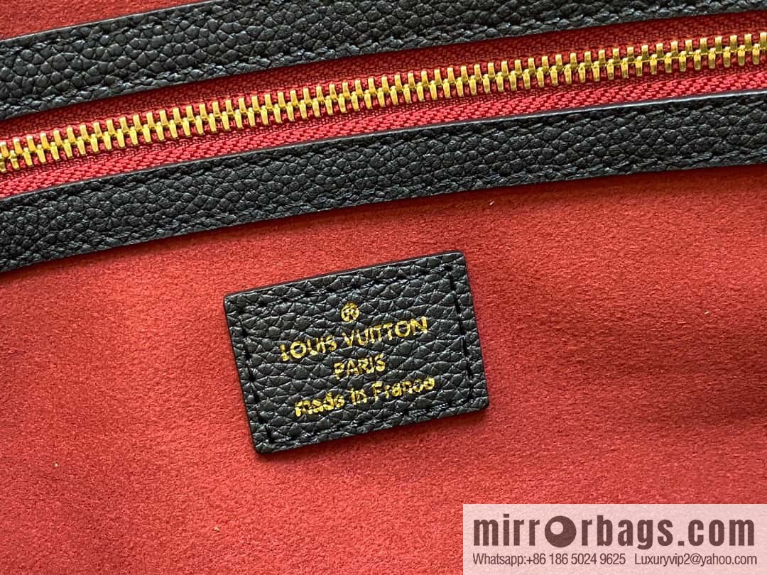 [Original single boutique] M46670 black full leather embossed silk screen printing travel bag series Keepall Bandoulière 45 travel bag M46670 M46671
