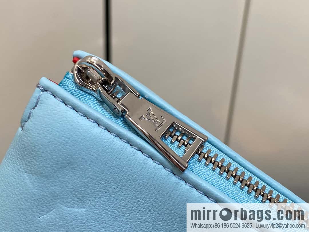 [Original order boutique] M22394 blue-green, full leather chain bag series, this Coussin small handbag.