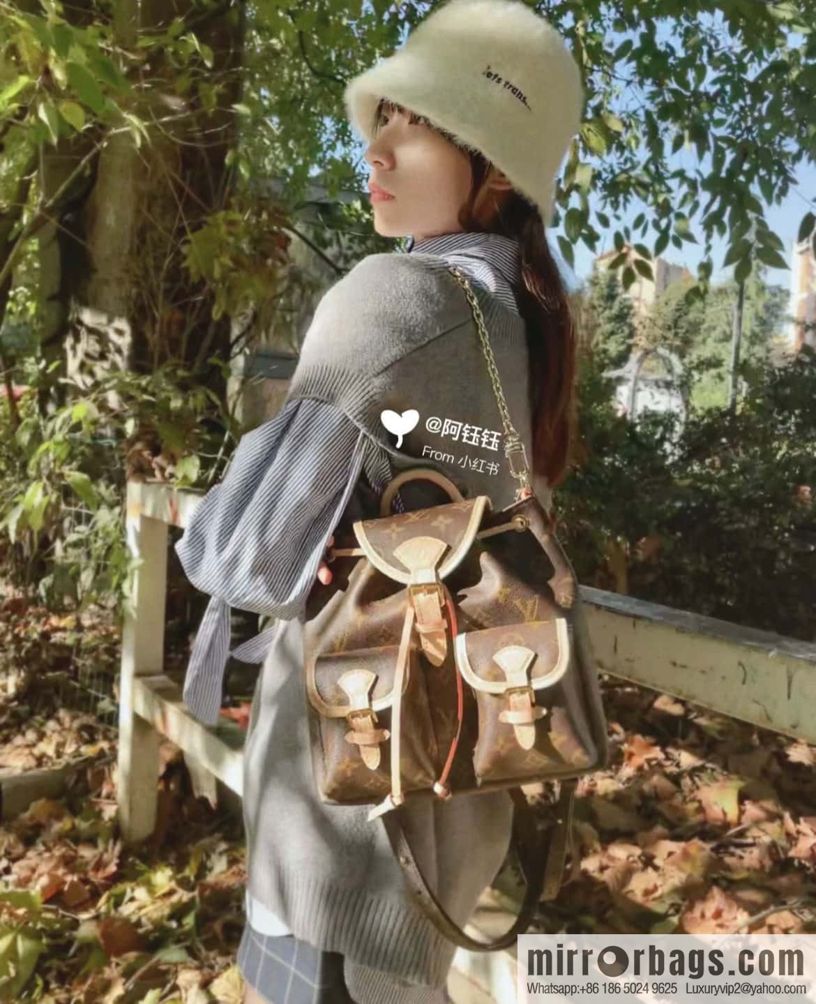 [Original single boutique] M46932 monogram backpack series Excursion small backpack