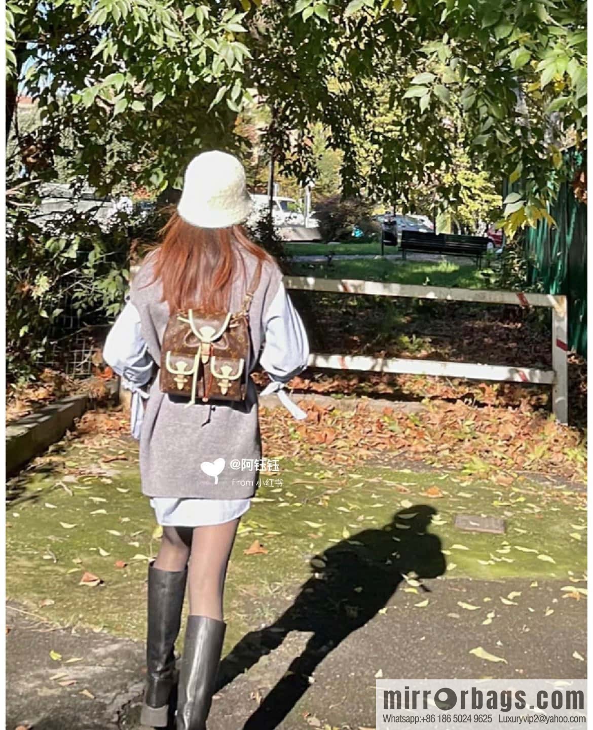[Original single boutique] M46932 monogram backpack series Excursion small backpack