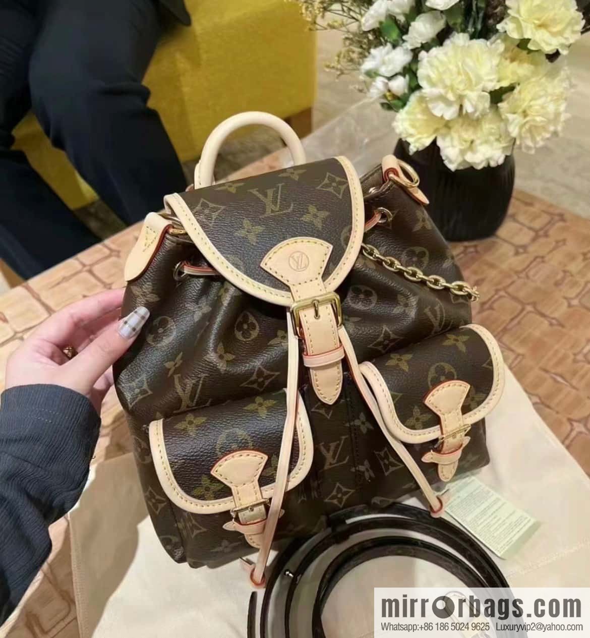 [Original single boutique] M46932 monogram backpack series Excursion small backpack