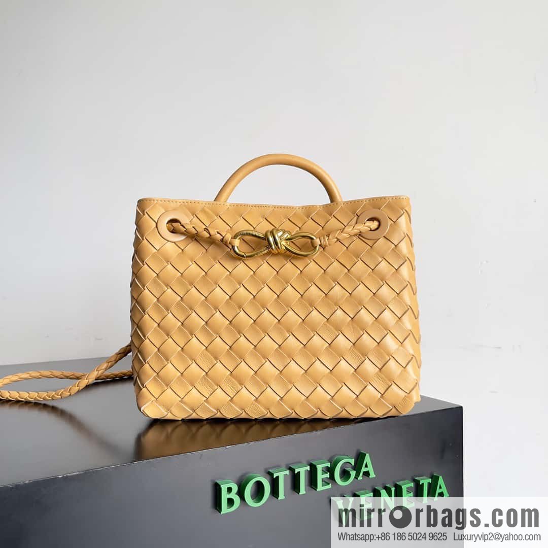 BV's 2023 new Andiamond tote bag small model number: 743568 almond color.