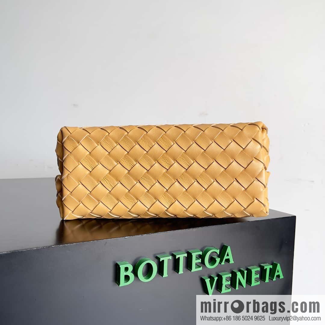 BV's 2023 new Andiamond tote bag small model number: 743568 almond color.