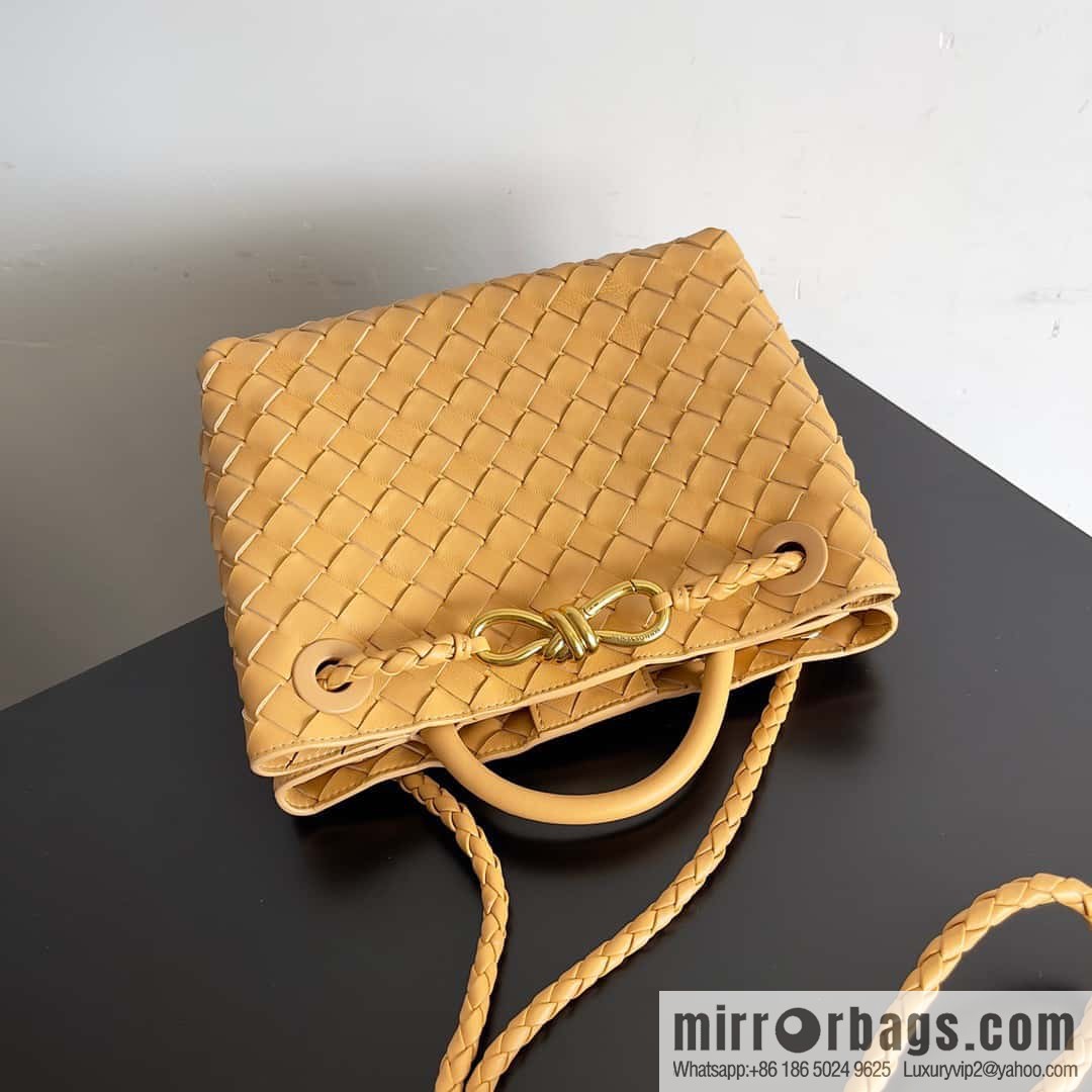 BV's 2023 new Andiamond tote bag small model number: 743568 almond color.