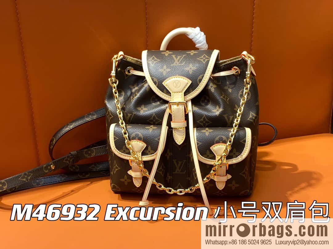 [Original single boutique] M46932 monogram backpack series Excursion small backpack