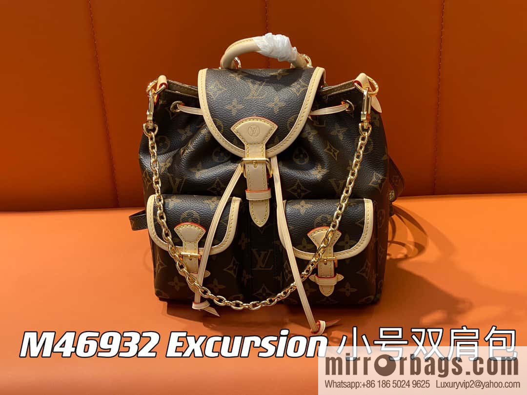 [Original single boutique] M46932 monogram backpack series Excursion small backpack