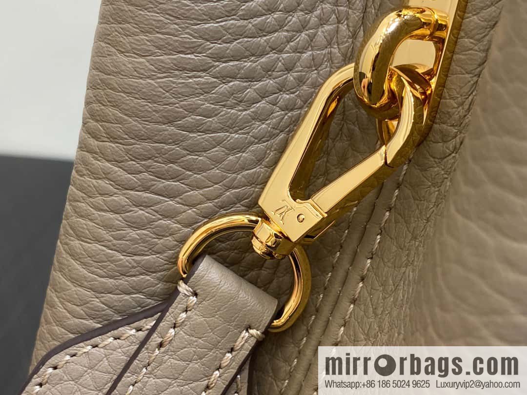 [Original order boutique] M24567 khaki flower crown, full leather cap that English series Capucines small handbag