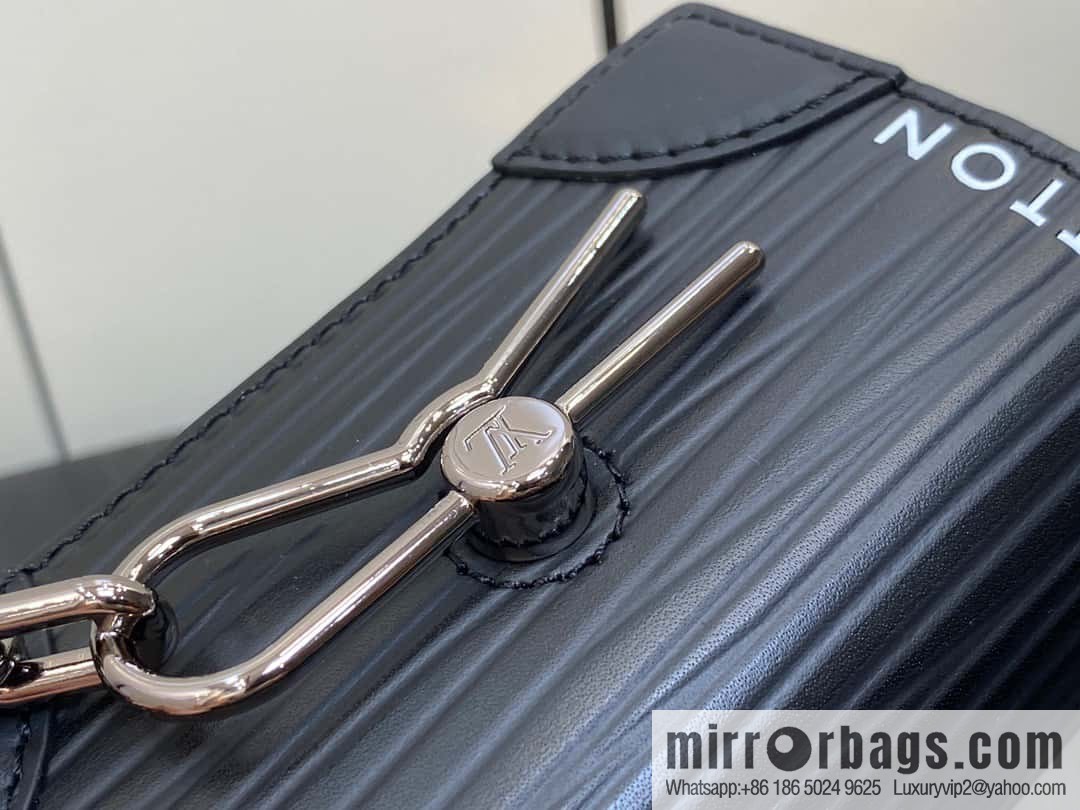 [Original single boutique] M23837 black full leather epi mini men's bag, tip bag micro steamer handbag