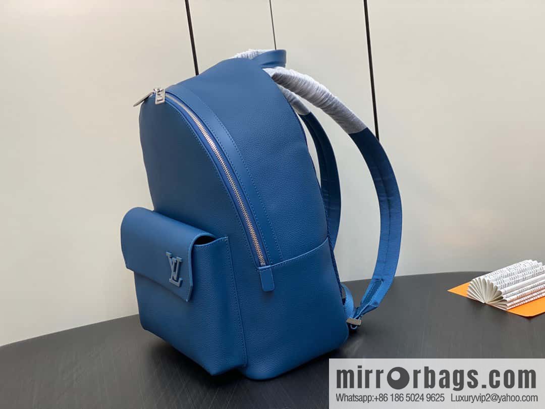 [Original single boutique] M23735 dark blue, full leather backpack series TAKEOFF backpack LV NEW BACKPACK backpack