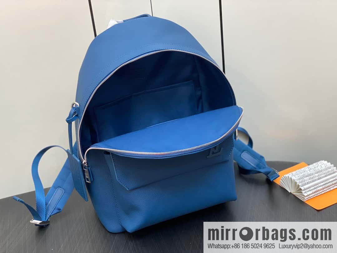 [Original single boutique] M23735 dark blue, full leather backpack series TAKEOFF backpack LV NEW BACKPACK backpack