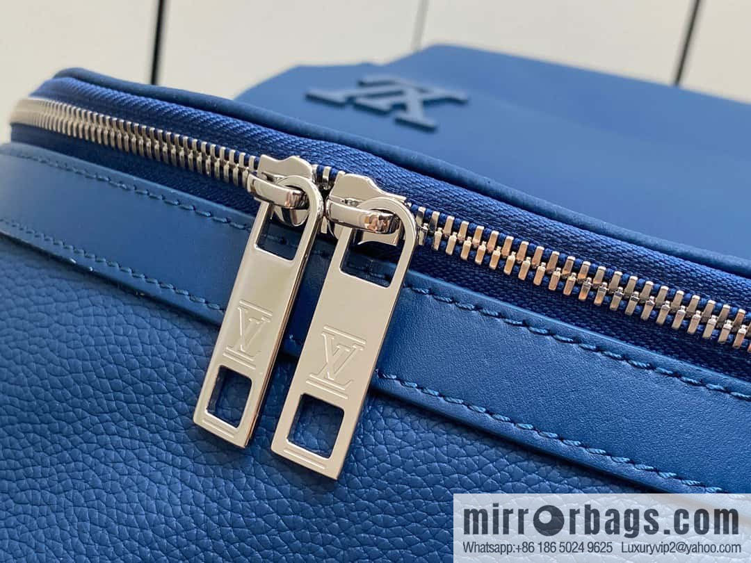 [Original single boutique] M23735 dark blue, full leather backpack series TAKEOFF backpack LV NEW BACKPACK backpack