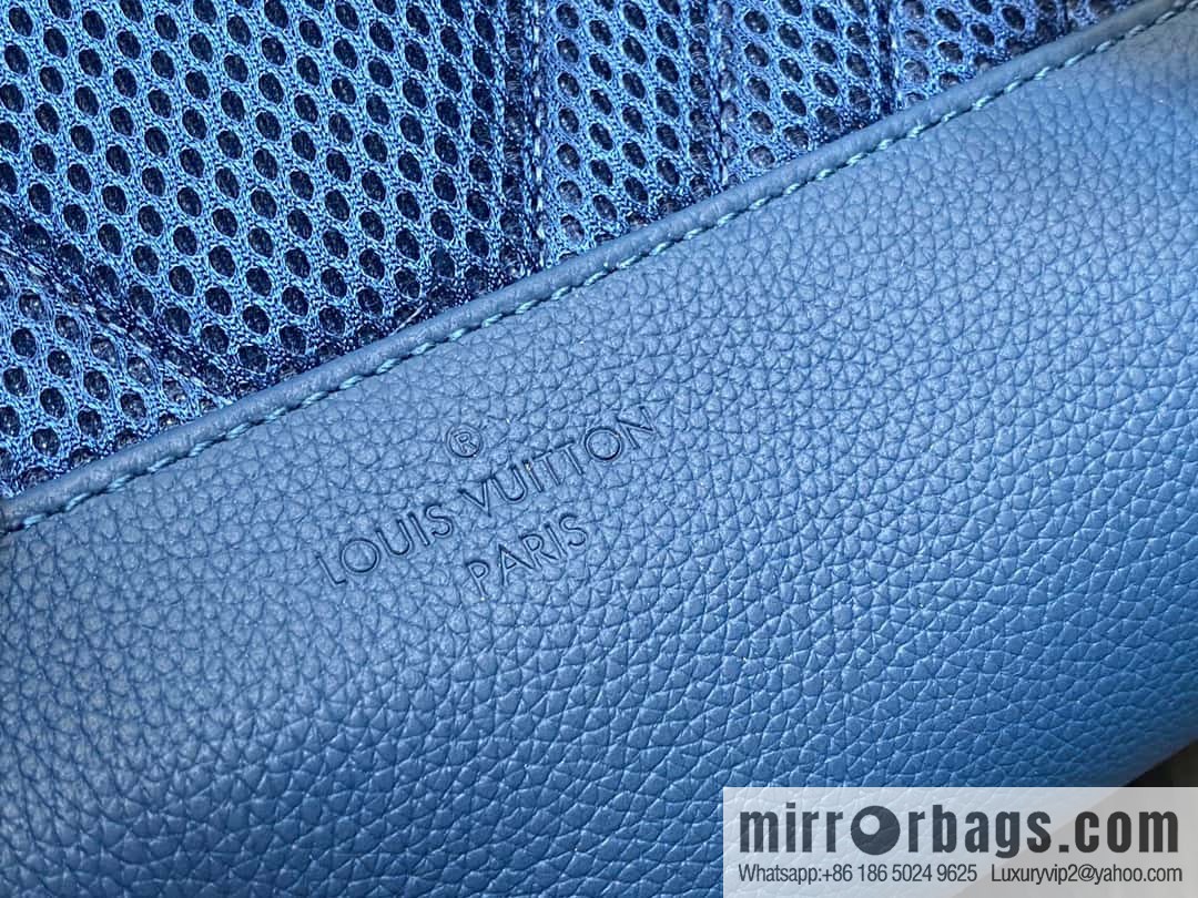 [Original single boutique] M23735 dark blue, full leather backpack series TAKEOFF backpack LV NEW BACKPACK backpack