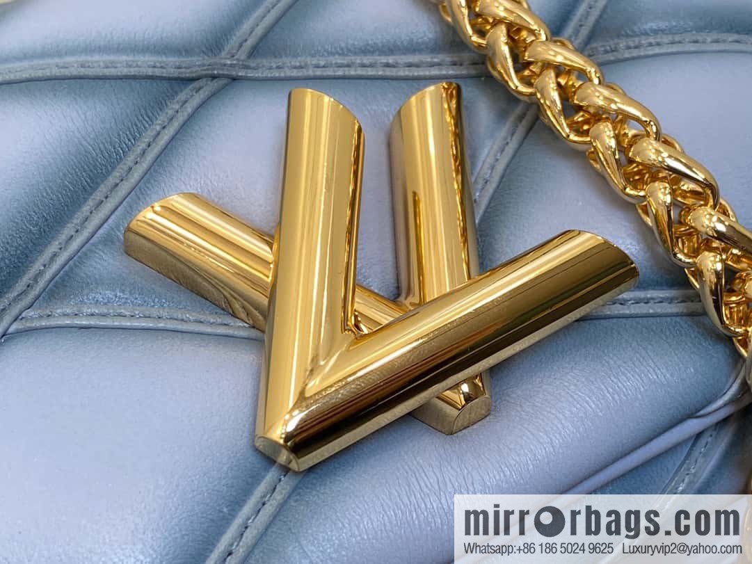 [Original order boutique] M23526 haze blue M82752 full leather chain bag series PICO GO-14 handbag Pico GO-14 handbag