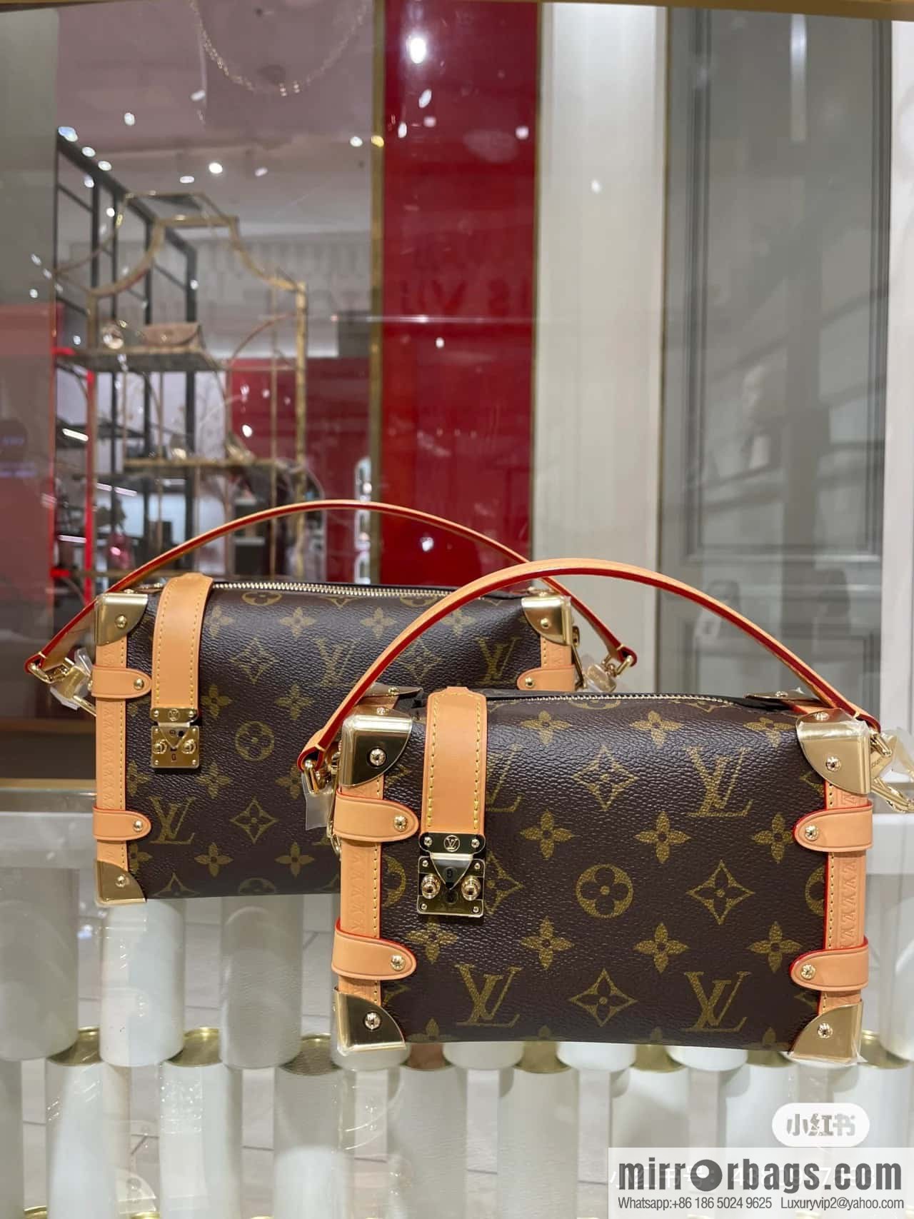 [Original order boutique] M46815 monogram mini soft box series side trunk mini handbag M46358 mini monogram