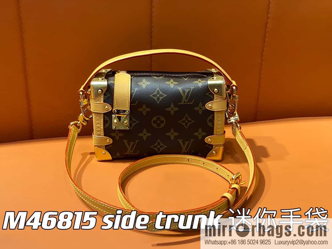 [Original order boutique] M46815 monogram mini soft box series side trunk mini handbag M46358 mini monogram