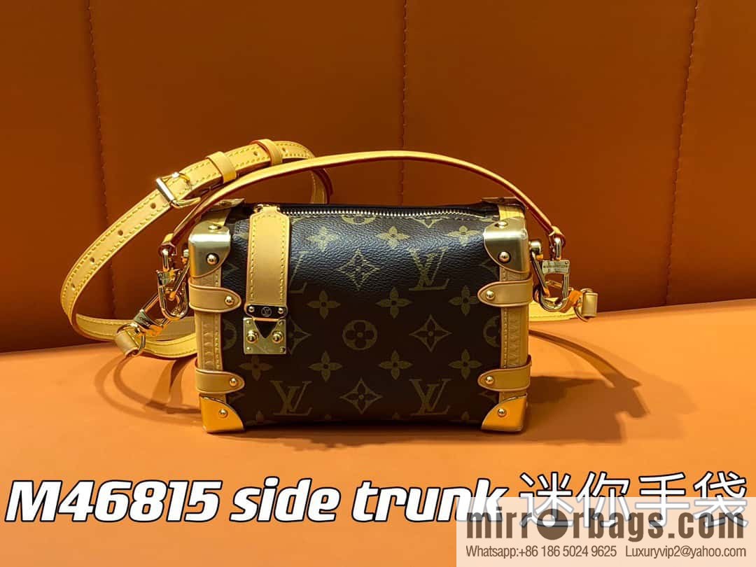 [Original order boutique] M46815 monogram mini soft box series side trunk mini handbag M46358 mini monogram