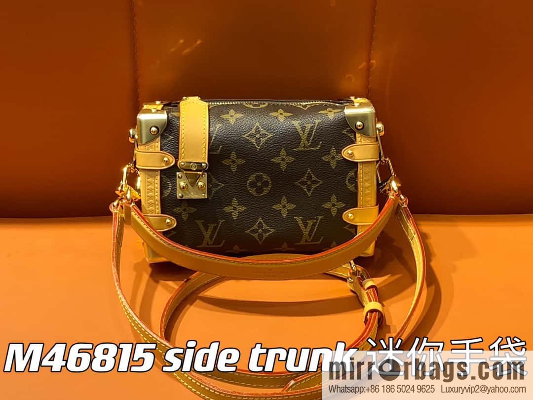 [Original order boutique] M46815 monogram mini soft box series side trunk mini handbag M46358 mini monogram