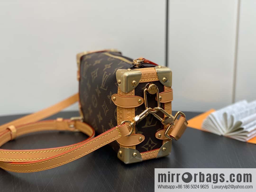 [Original order boutique] M46815 monogram mini soft box series side trunk mini handbag M46358 mini monogram