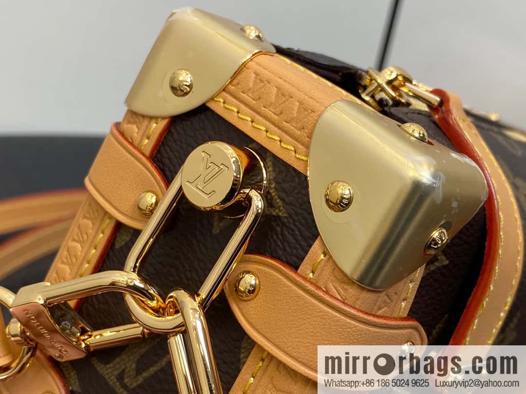 [Original order boutique] M46815 monogram mini soft box series side trunk mini handbag M46358 mini monogram