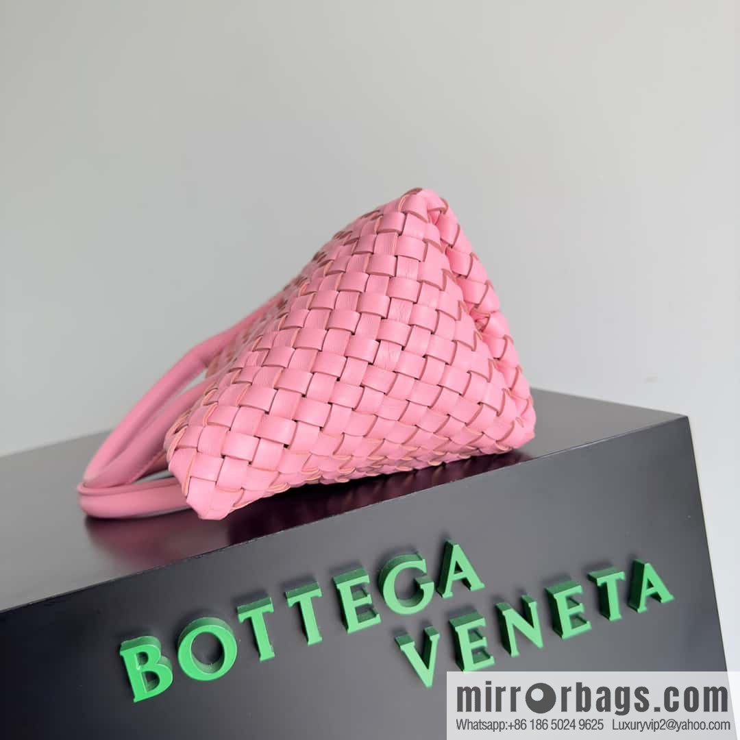 BV Mini Cabat limited edition mini vegetable basket BAG model; 709464 pink