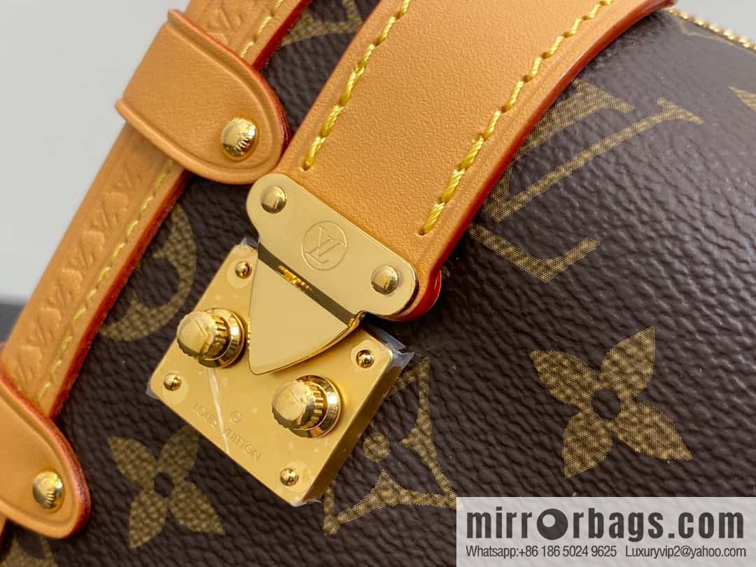 [Original order boutique] M46815 monogram mini soft box series side trunk mini handbag M46358 mini monogram