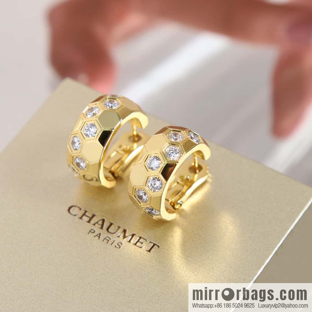 ☀️CHAUMET BEE MY LOVE Love Nest Series Honeycomb Earrings ☀️