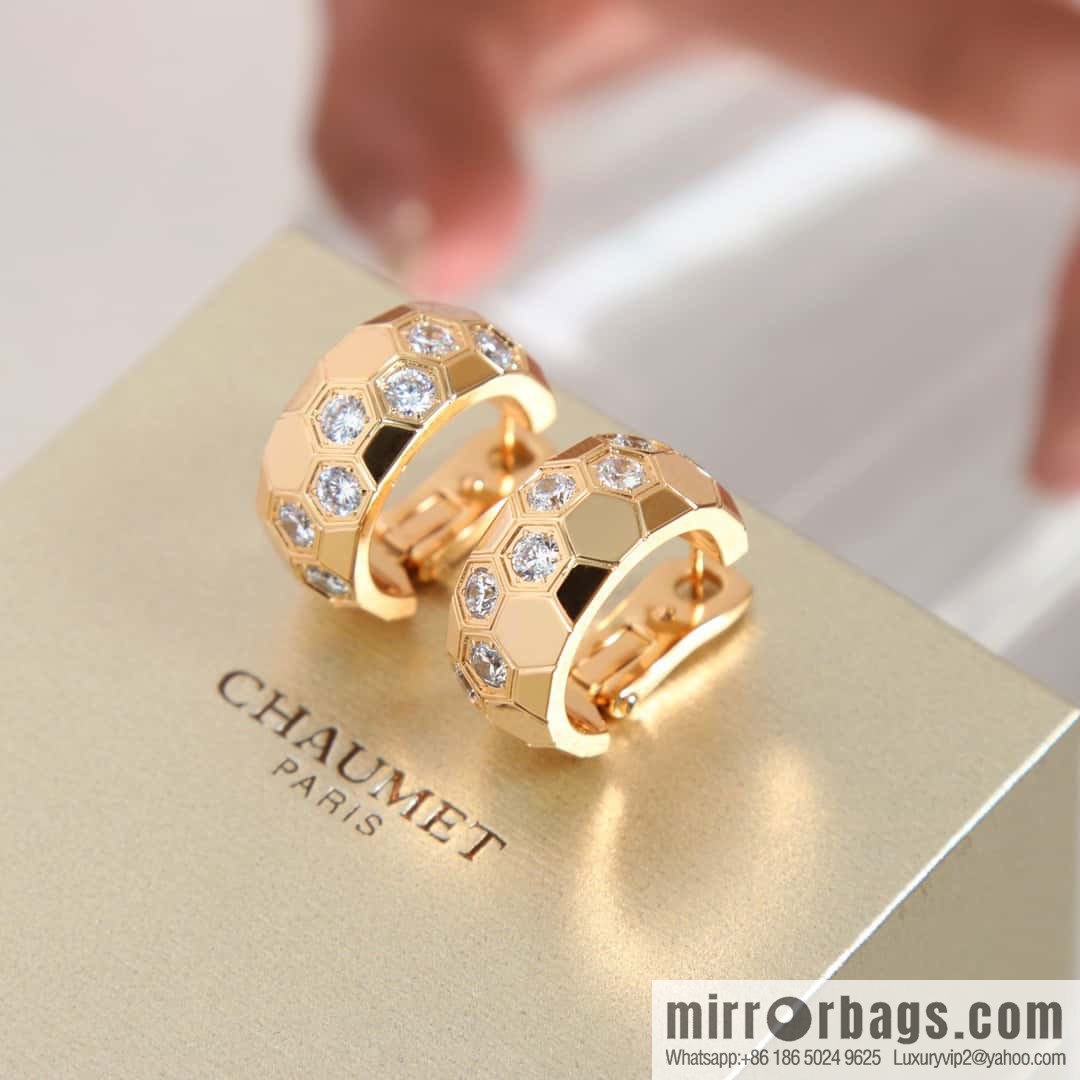 ☀️CHAUMET BEE MY LOVE Love Nest Series Honeycomb Earrings ☀️