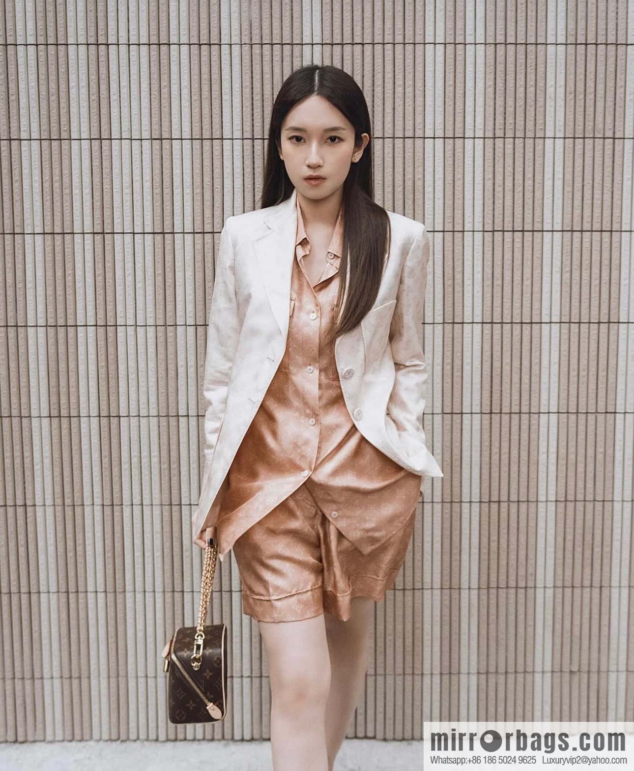 [Original single boutique] M47096 monogram chain bag series JUST IN CASE handbag Just In Case handbag