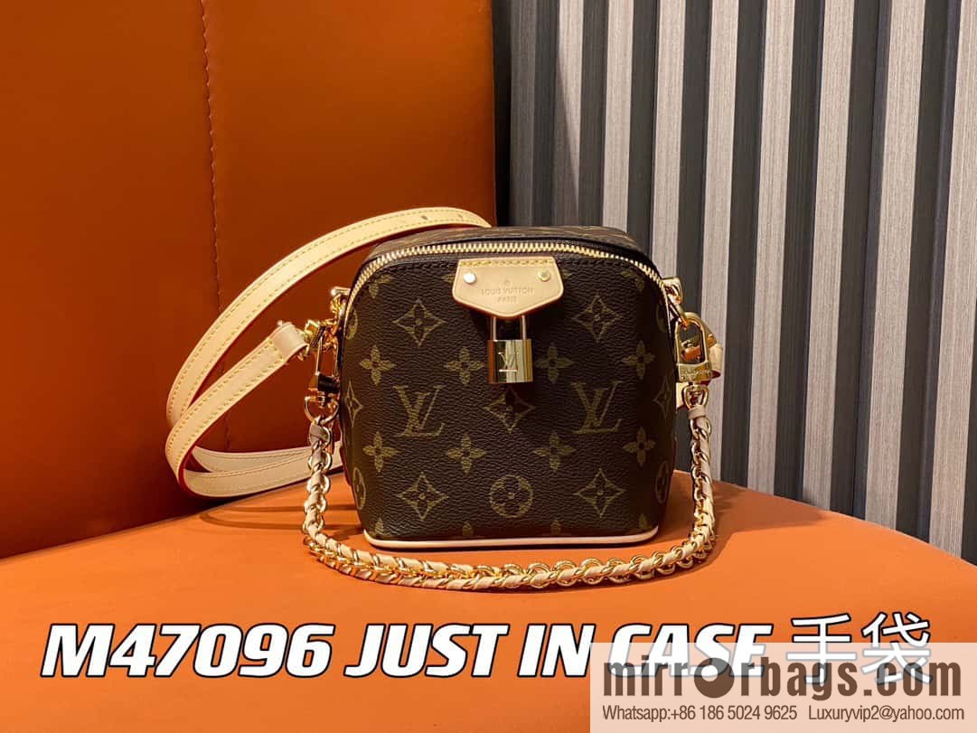 [Original single boutique] M47096 monogram chain bag series JUST IN CASE handbag Just In Case handbag