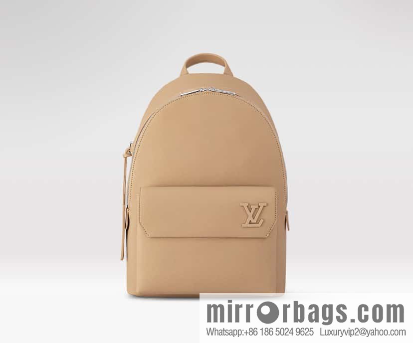 [Original single boutique] M23708 apricot, full leather backpack series TAKEOFF backpack LV NEW BACKPACK backpack