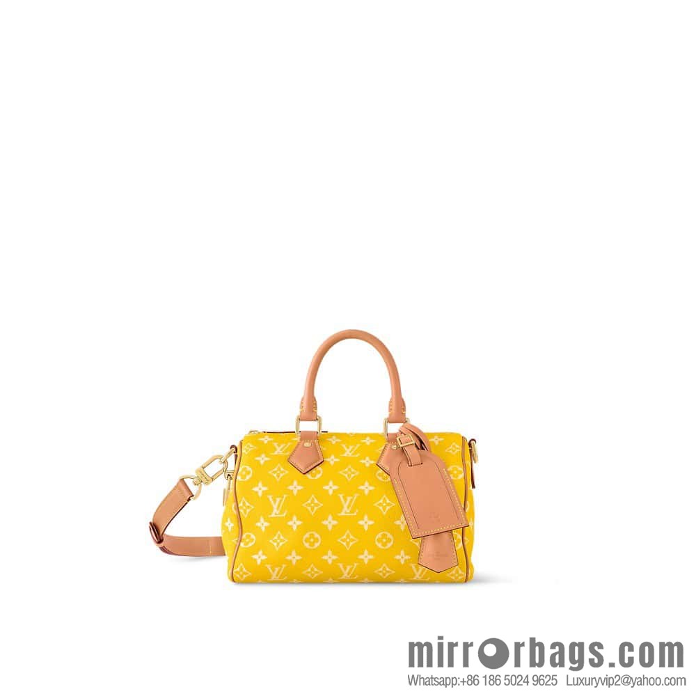 [Original order boutique] M24426 yellow SPEEDY P9 BANDOULIZRE25 handbag