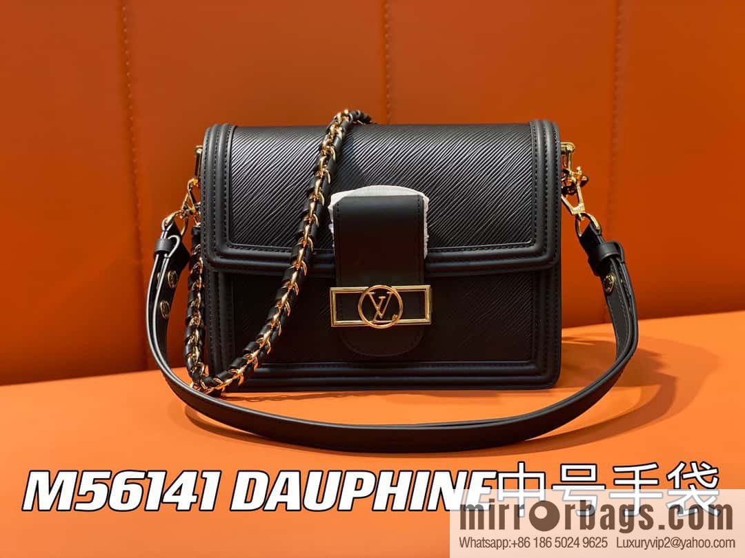 [Original order boutique] M56141 black epi Daphne series DAUPHINE medium handbag M23635 this Dauphine medium handbag
