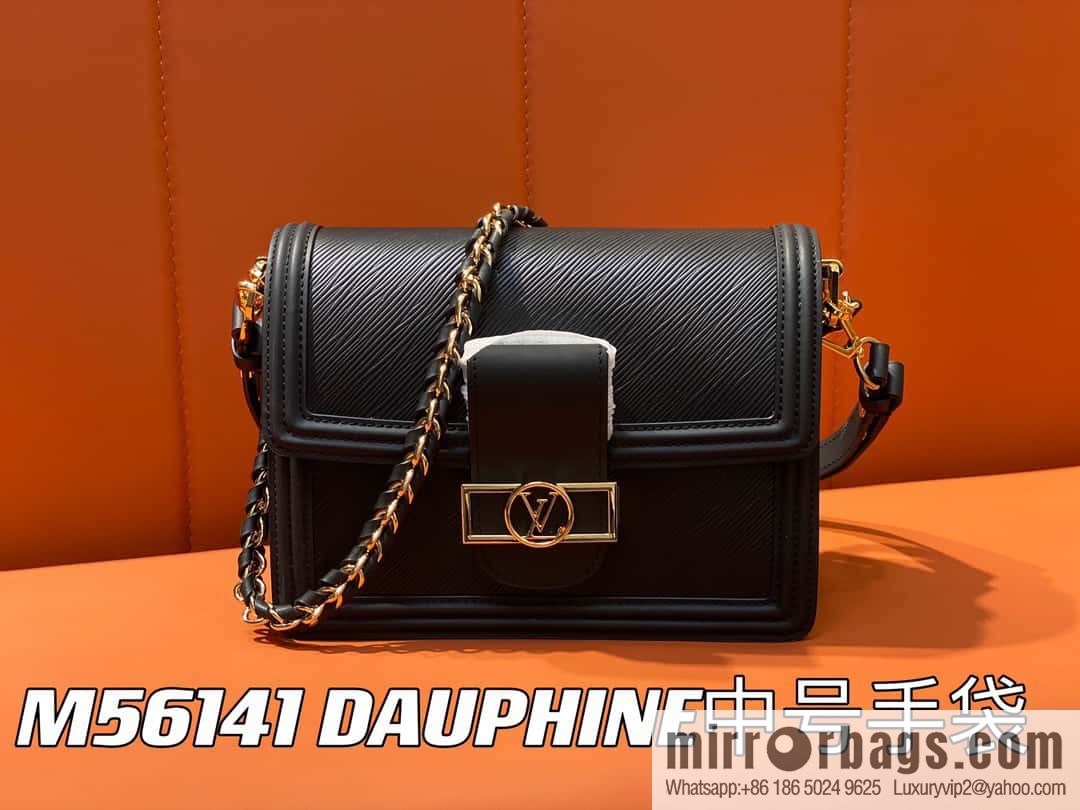 [Original order boutique] M56141 black epi Daphne series DAUPHINE medium handbag M23635 this Dauphine medium handbag