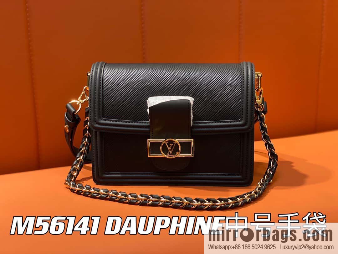 [Original order boutique] M56141 black epi Daphne series DAUPHINE medium handbag M23635 this Dauphine medium handbag