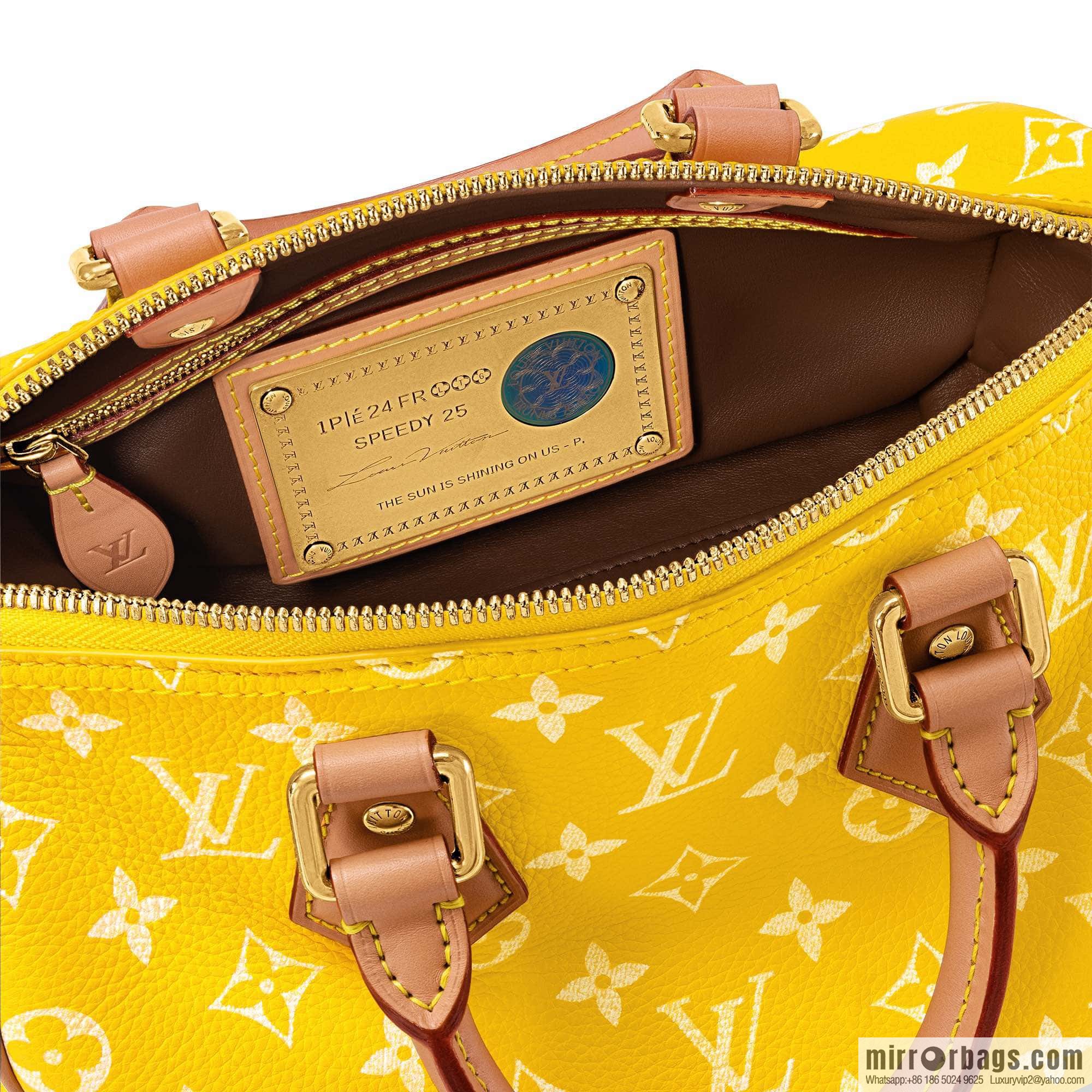 [Original order boutique] M24426 yellow SPEEDY P9 BANDOULIZRE25 handbag