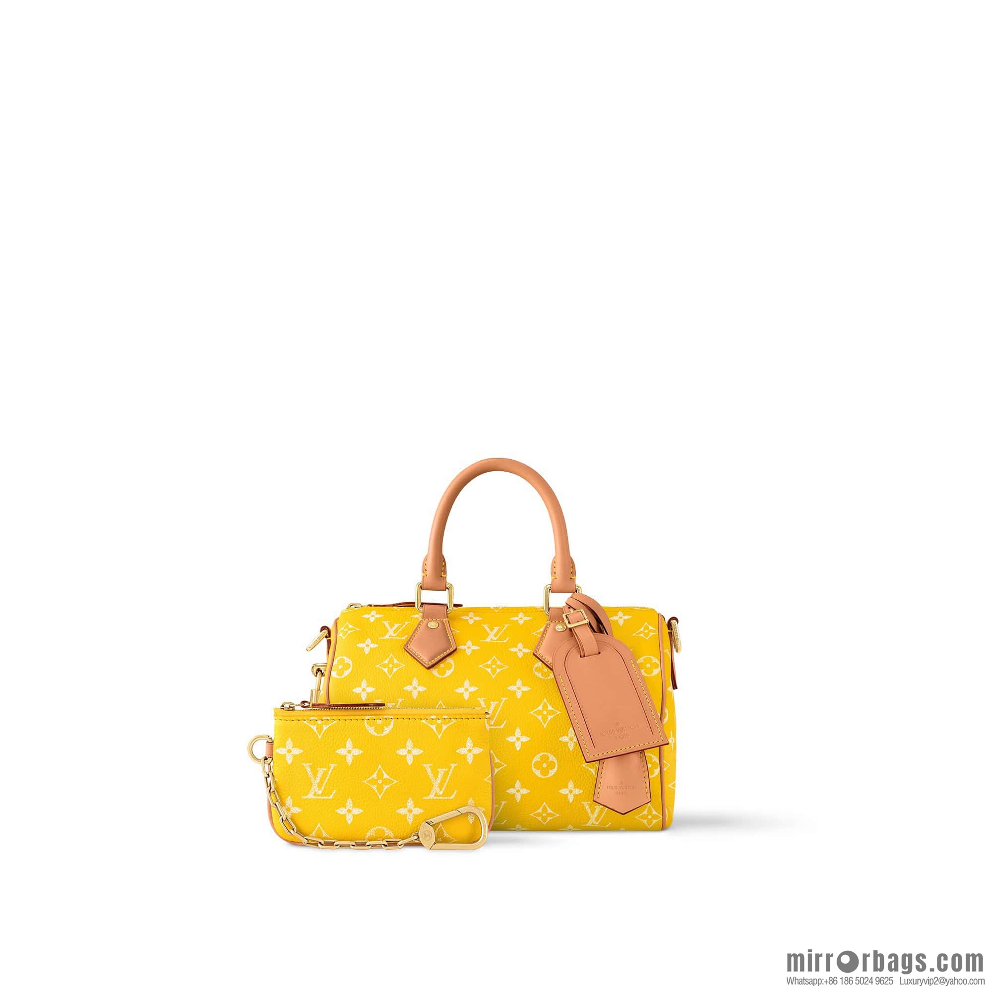 [Original order boutique] M24426 yellow SPEEDY P9 BANDOULIZRE25 handbag