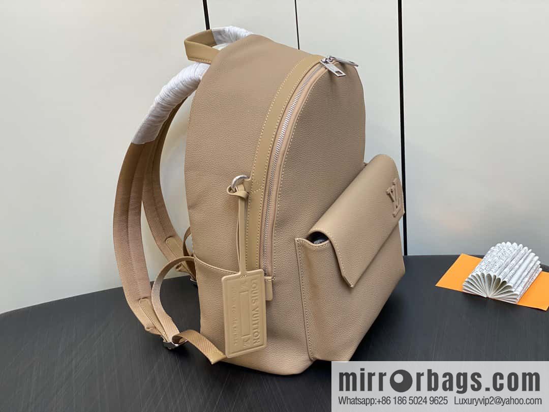 [Original single boutique] M23708 apricot, full leather backpack series TAKEOFF backpack LV NEW BACKPACK backpack