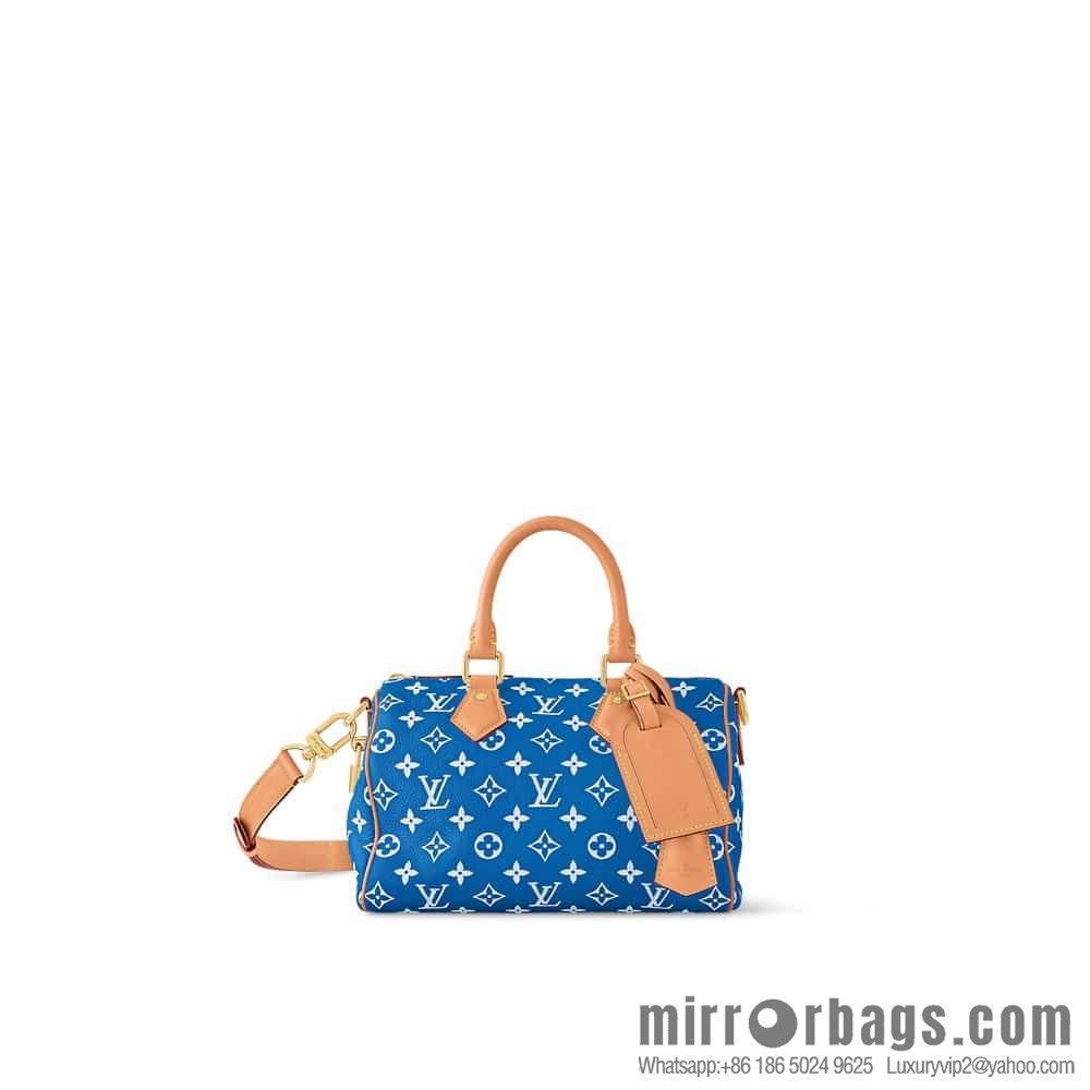 [Original order boutique] M24424 blue SPEEDY P9 BANDOULIZRE25 handbag