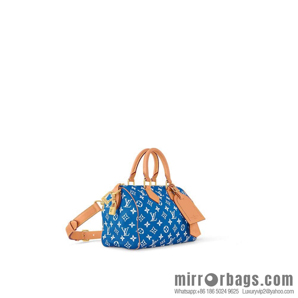 [Original order boutique] M24424 blue SPEEDY P9 BANDOULIZRE25 handbag