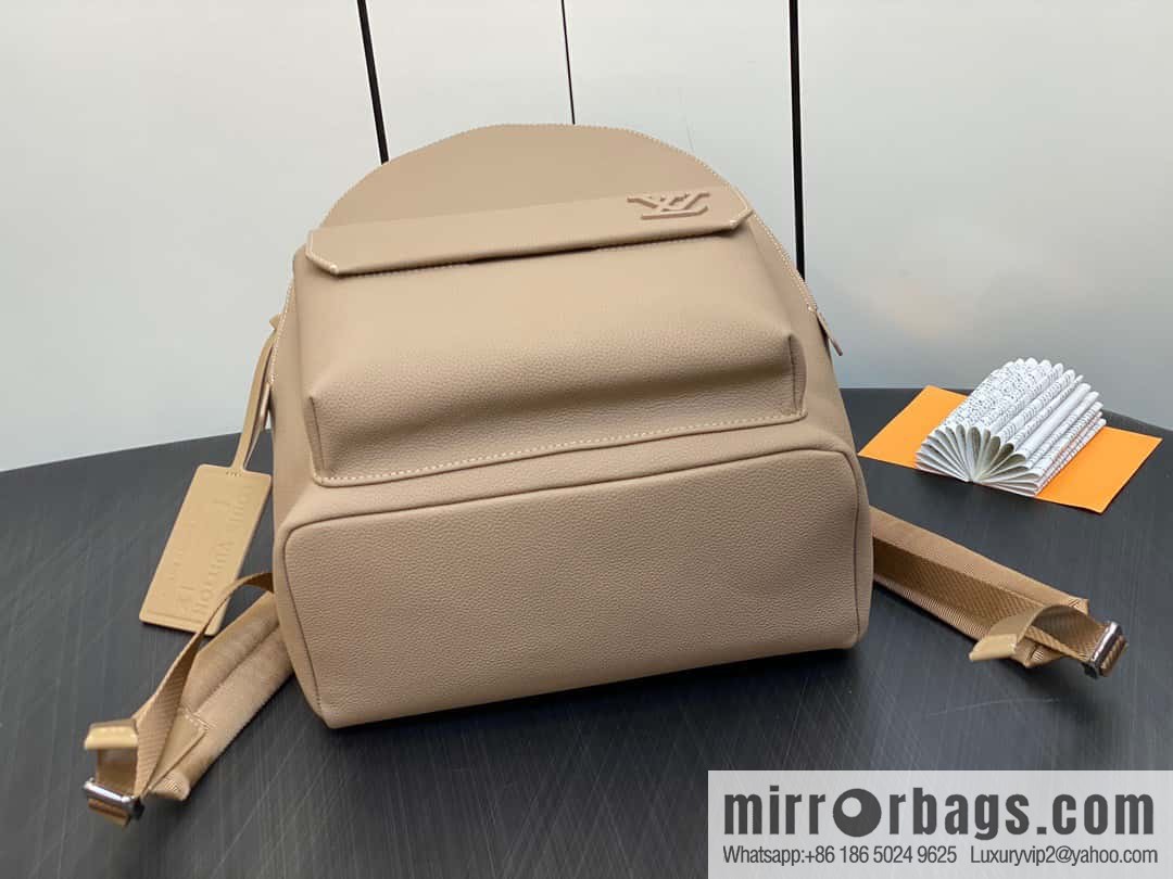 [Original single boutique] M23708 apricot, full leather backpack series TAKEOFF backpack LV NEW BACKPACK backpack