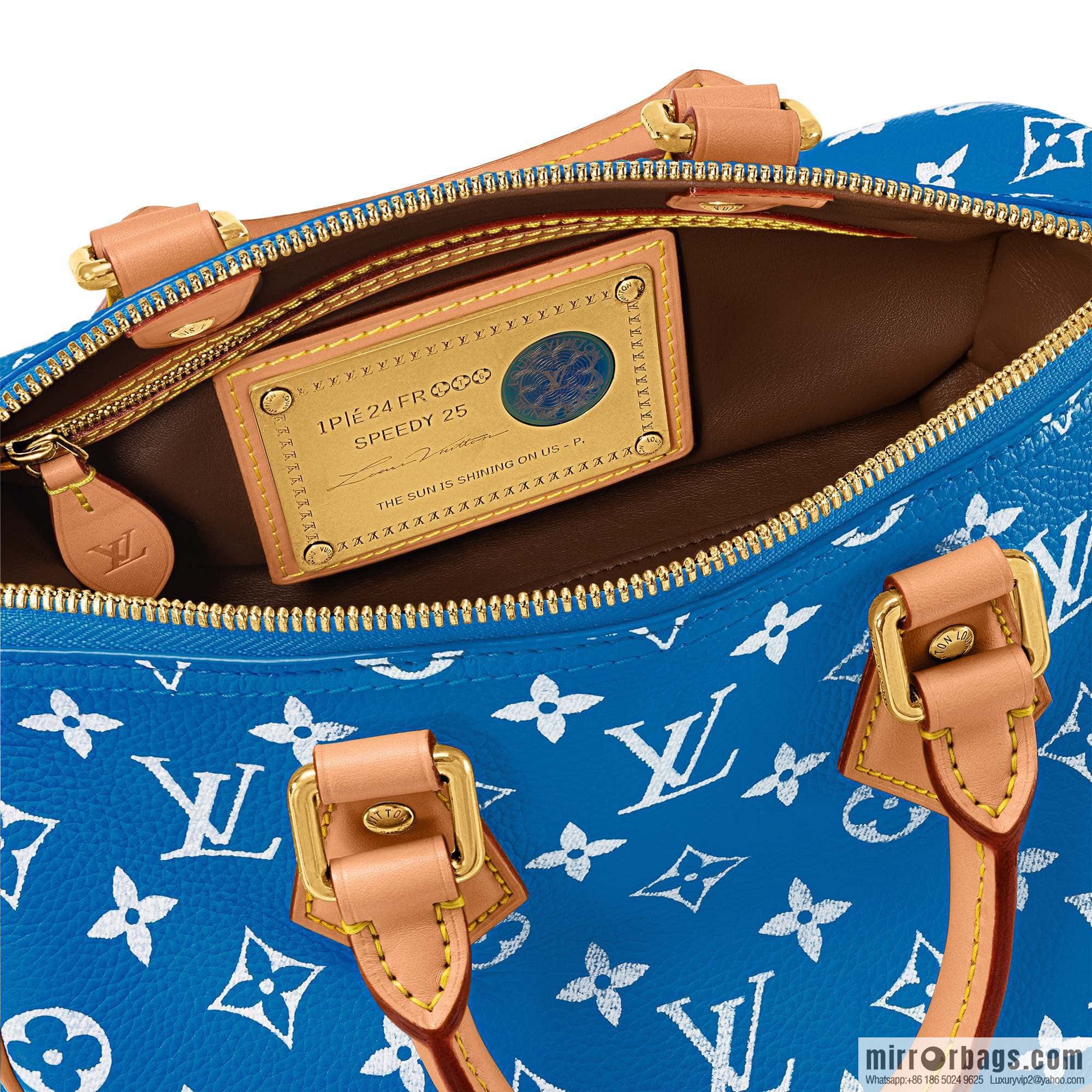[Original order boutique] M24424 blue SPEEDY P9 BANDOULIZRE25 handbag