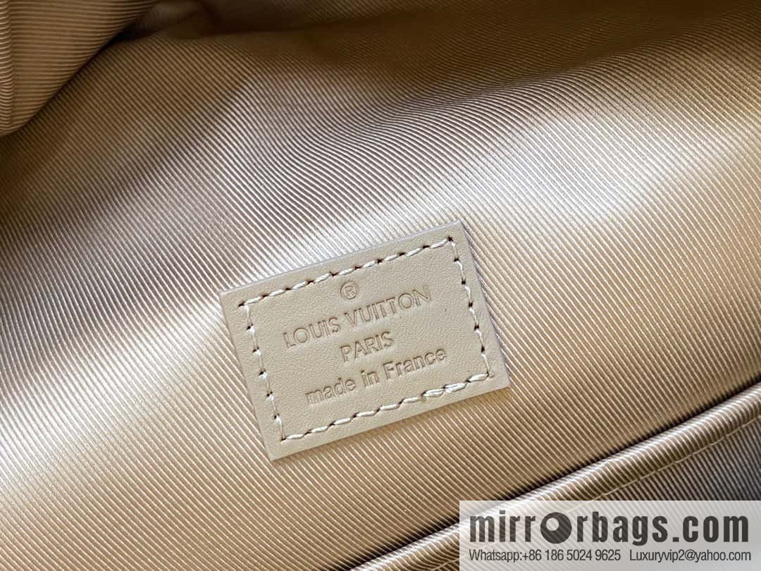 [Original single boutique] M23708 apricot, full leather backpack series TAKEOFF backpack LV NEW BACKPACK backpack