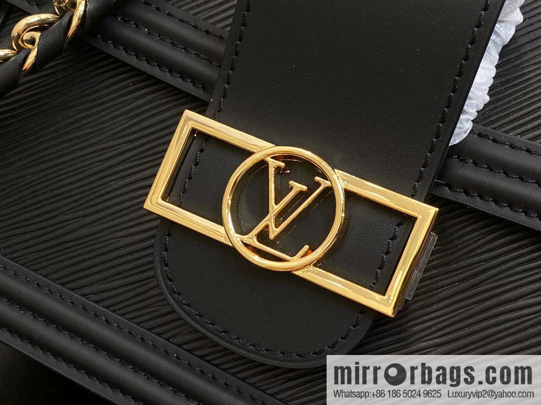 [Original order boutique] M56141 black epi Daphne series DAUPHINE medium handbag M23635 this Dauphine medium handbag