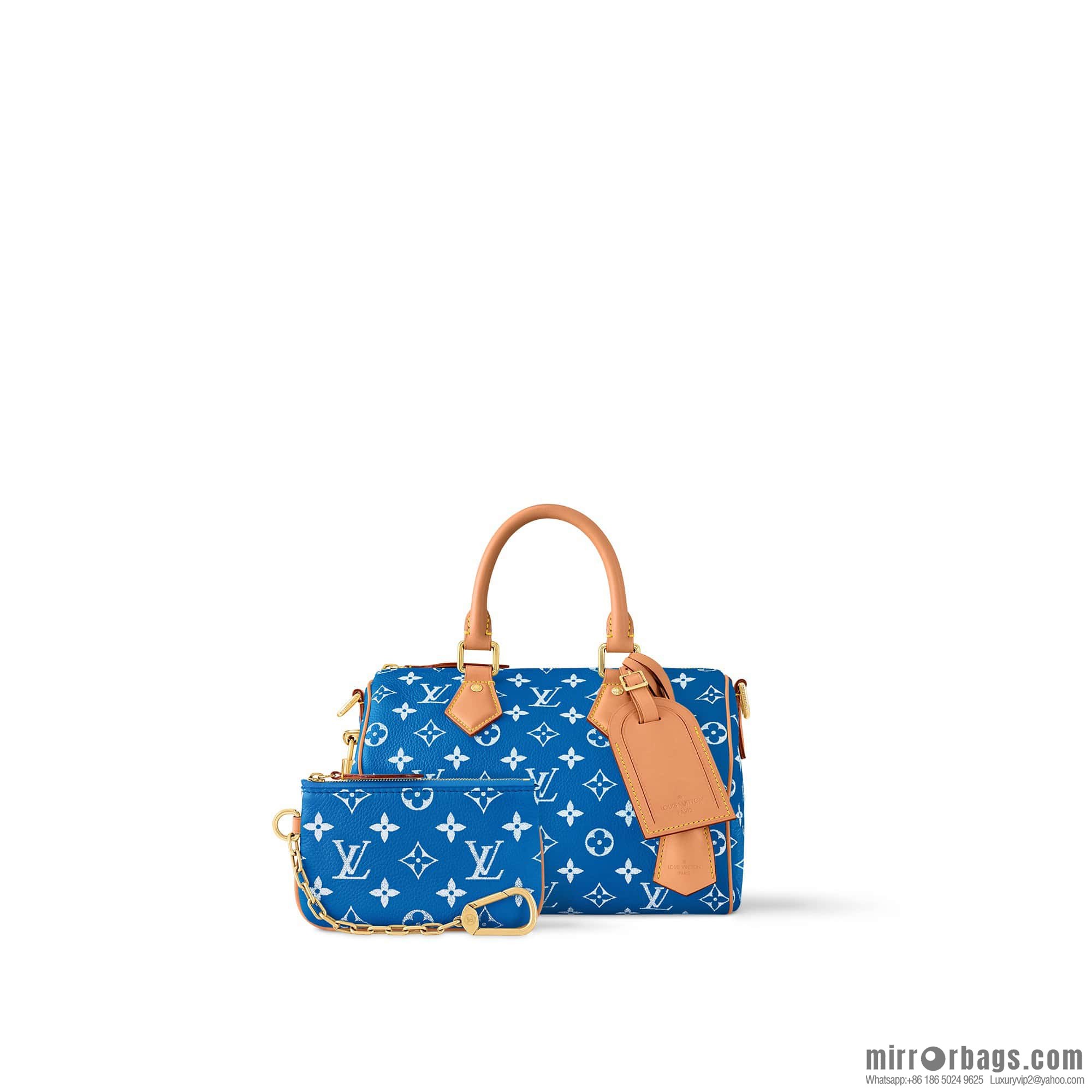 [Original order boutique] M24424 blue SPEEDY P9 BANDOULIZRE25 handbag