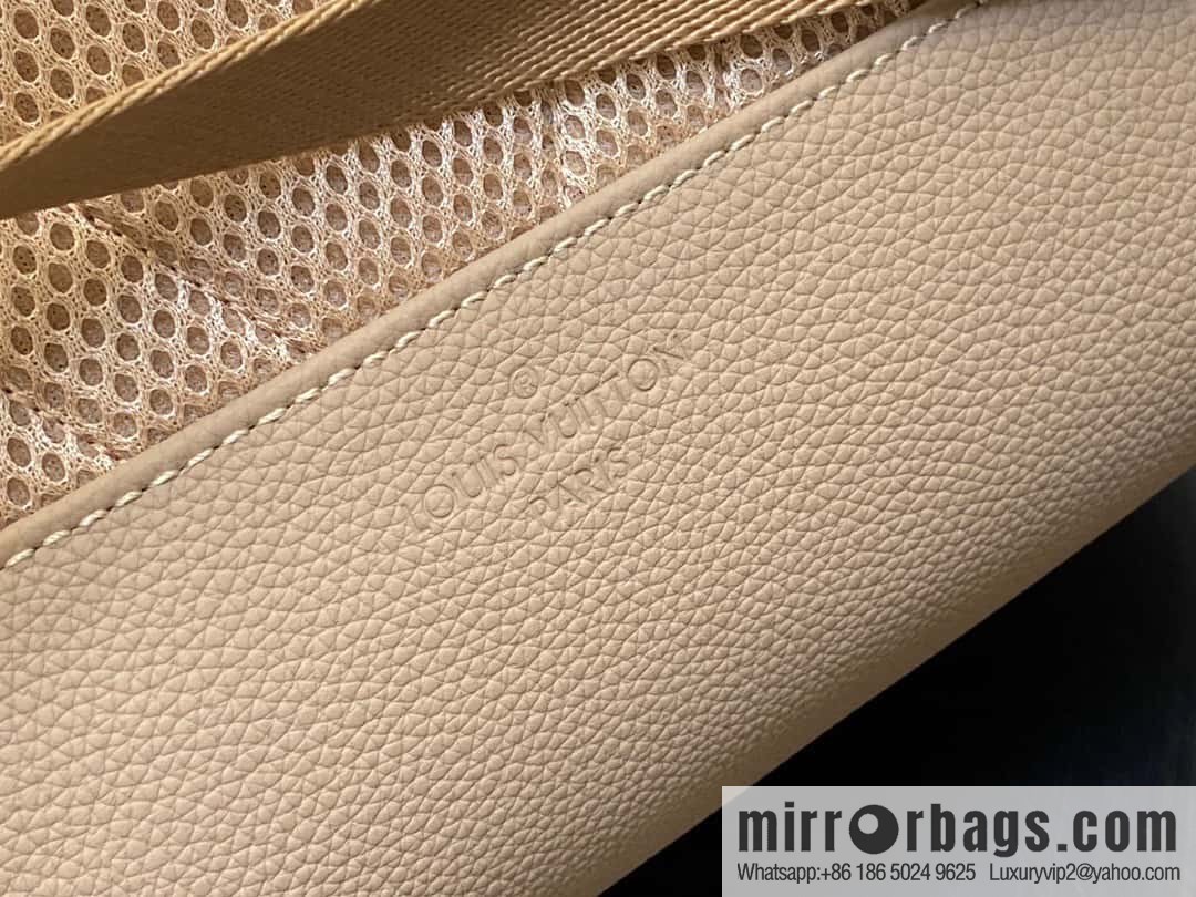 [Original single boutique] M23708 apricot, full leather backpack series TAKEOFF backpack LV NEW BACKPACK backpack