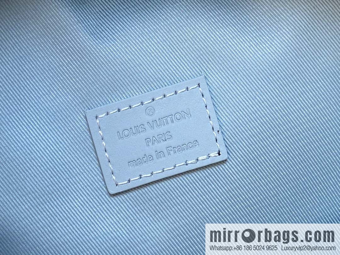 [Original single boutique] M23708 light blue, full leather backpack series TAKEOFF backpack LV NEW BACKPACK backpack